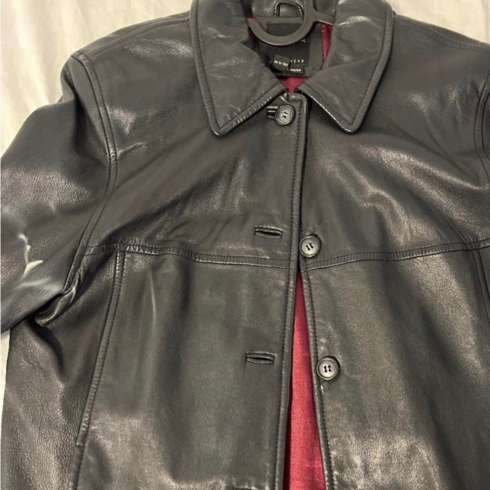 Vintage leather blazer